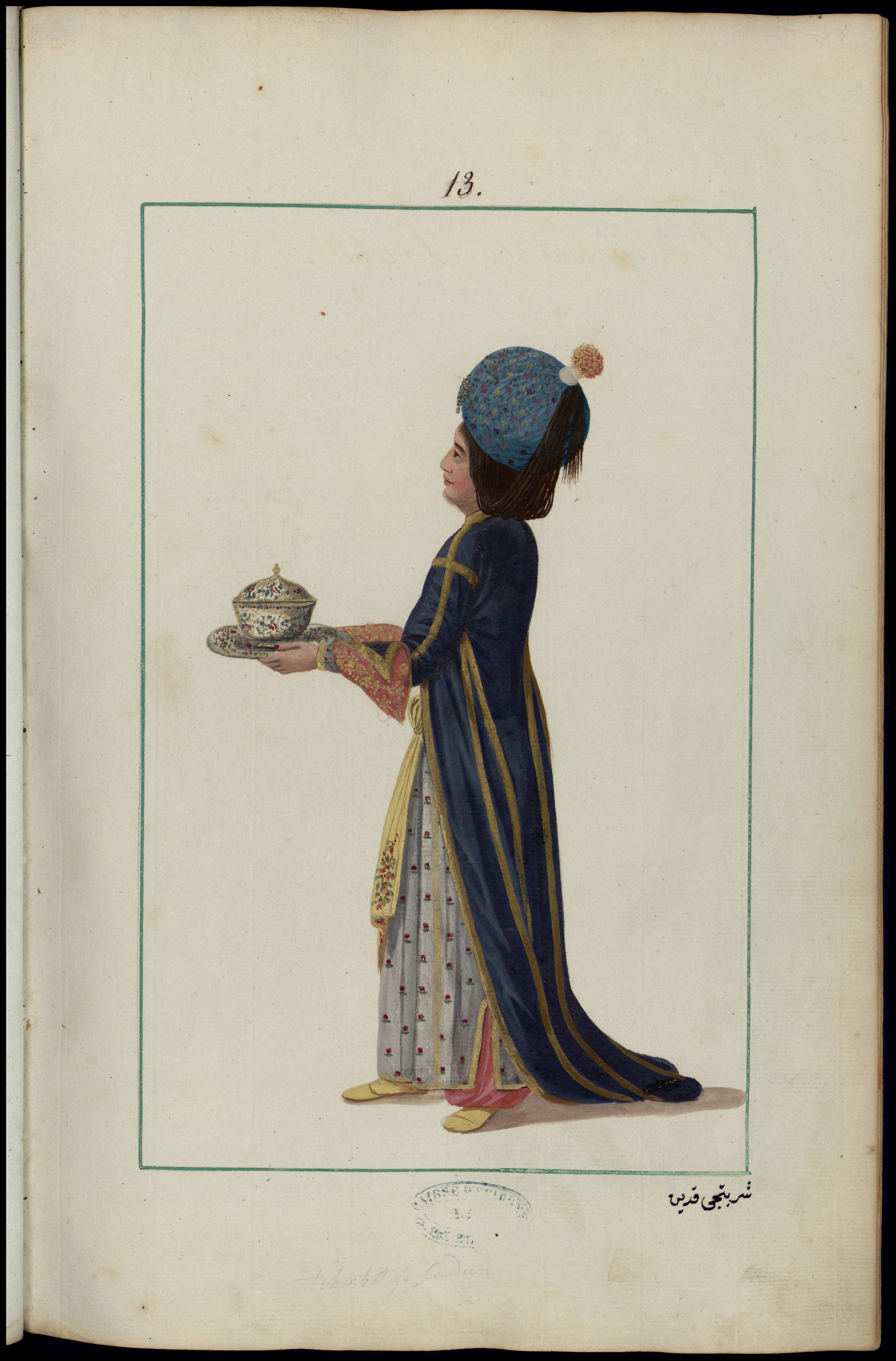Cherbetgi Kadun : femme servant le cherbet au grand seigneur, le sultan